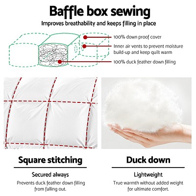 Super King Size Duck Down Quilt - Brand New - Free Shipping