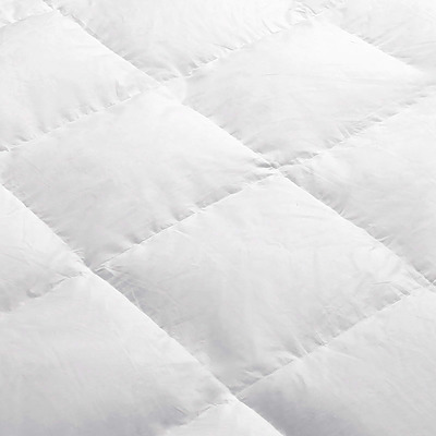 Double Size Goose Down Quilt - White - Free Shipping