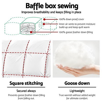 Super King Size Goose Down Quilt - Brand New - Free Shipping