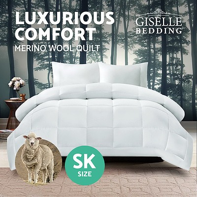 Super King Size Merino Wool Duvet Quilt - Brand New - Free Shipping