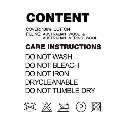 Super King Size Merino Wool Duvet Quilt - Brand New - Free Shipping