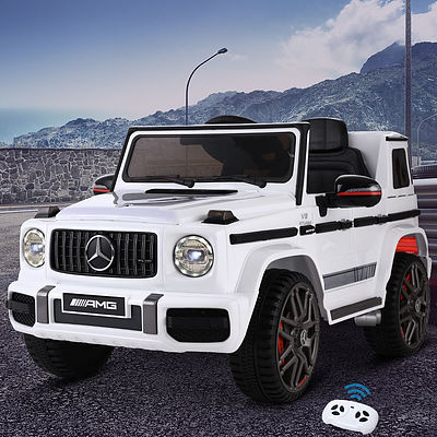 Kids Ride On Car Electric AMG G63 Licensed Remote Cars 12V White - Brand New - Free Shipping