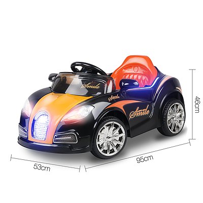 Rigo Kids Ride On Car  - Black & Orange