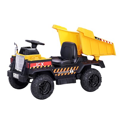 Kids Ride On Car Dumptruck 12V Electric Bulldozer Toys Cars Battery Yellow - Brand New - Free Shipping