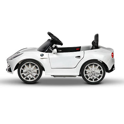 Kid's Electric Ride on Car Ferrari F12 Style - White - Free Shipping