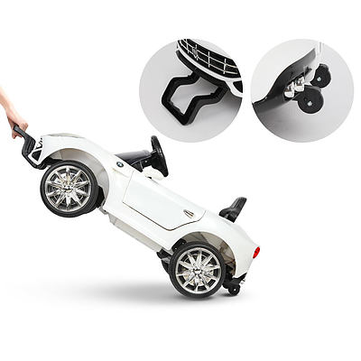 Kid's Electric Ride on Car Ferrari F12 Style - White - Free Shipping