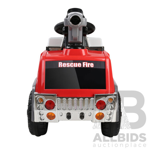 Fire Truck Electric Toy Car - Red & Grey - Free Shipping