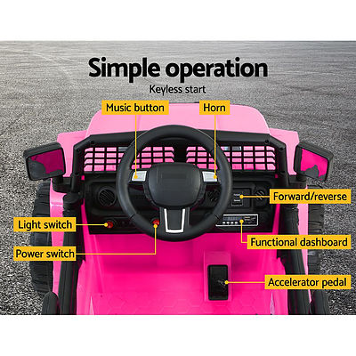 Kids Ride On Car Electric 12V Car Toys Jeep Battery Remote Control Pink - Brand New - Free Shipping