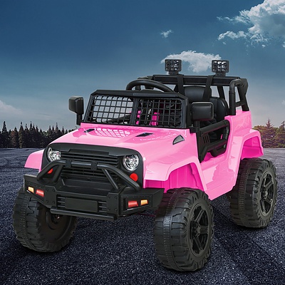 Kids Ride On Car Electric 12V Car Toys Jeep Battery Remote Control Pink - Brand New - Free Shipping