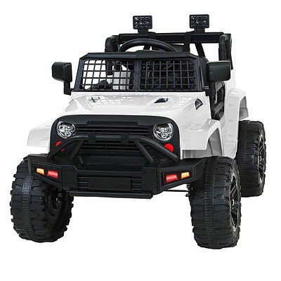 Kids Ride On Car Electric 12V Car Toys Jeep Battery Remote Control White - Brand New - Free Shipping