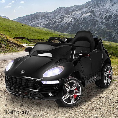 Kid's Electric Ride on Car Porsche Macan Style - Black - Free Shipping