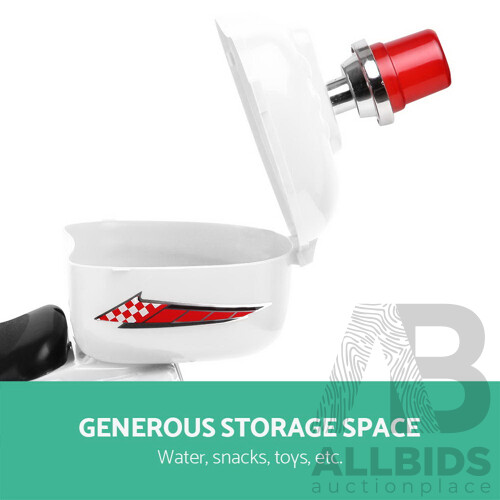 Kids Ride On Motorbike Motorcycle Car Toys White - Brand New - Free Shipping