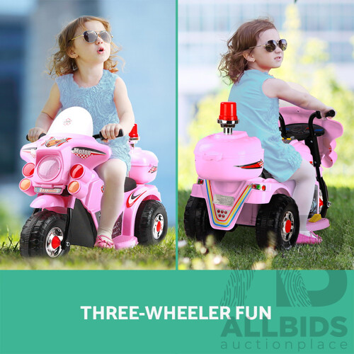 Kids Ride On Motorbike Motorcycle Car Pink - Brand New - Free Shipping