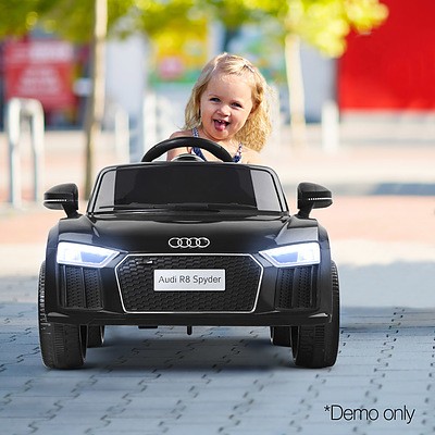 Kids Ride On Car R8 Licensed Electric 12V Black - Brand New - Free Shipping