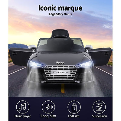 Audi Licensed Kids Ride On Cars Electric Car Children Toy Cars Battery Black - Brand New - Free Shipping
