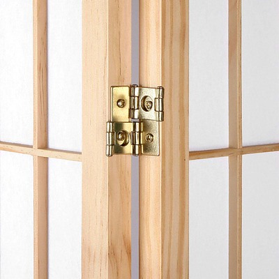 4 Panel Wooden Room Divider - Natural - Brand New - Free Shipping