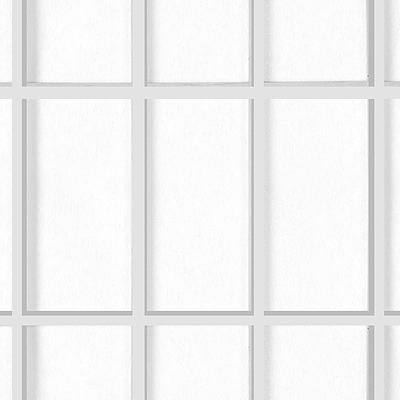 4 Panel Wooden Room Divider - White - Free Shipping