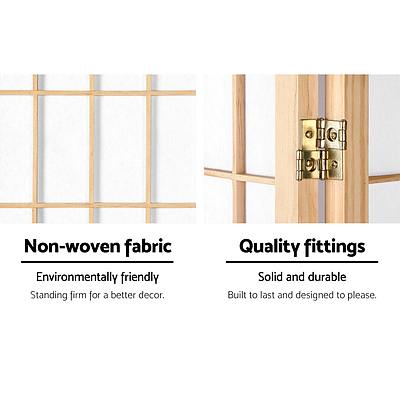 8 Panel Room Divider Privacy Screen Dividers Stand Oriental Vintage Natural - Brand New - Free Shipping