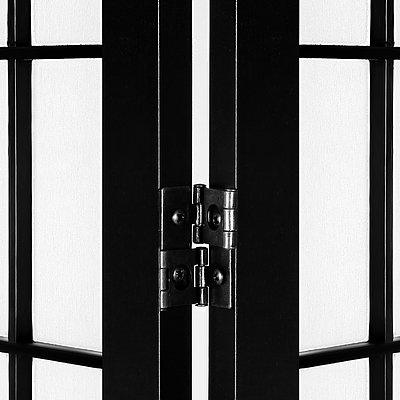 6 Panel Room Divider Screen Privacy Dividers Pine Wood Stand Black White - Brand New - Free Shipping