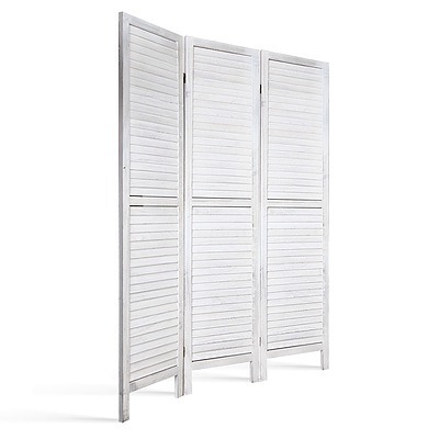 Room Divider Privacy Screen Foldable Partition Stand 3 Panel White - Brand New - Free Shipping