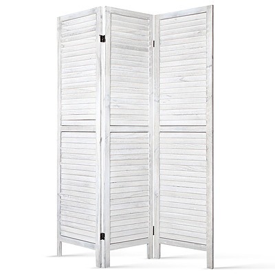 Room Divider Privacy Screen Foldable Partition Stand 3 Panel White - Brand New - Free Shipping