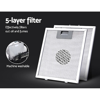 Range Hood 900mm Rangehood Kitchen Stainless Glass Canopy 90cm - Brand New - Free Shipping