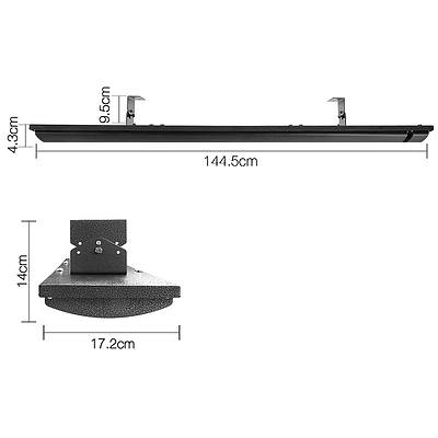 3200W Electric Heater Panel - Black - Free Shipping