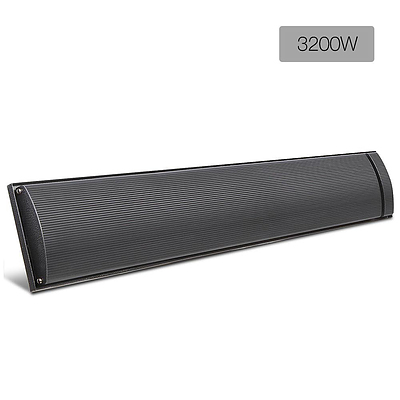 3200W Electric Heater Panel - Black - Free Shipping