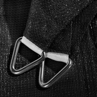 Heavy Duty 280GSM Shade Sail Canopy 3 x 3 x 3 M Black - Free Shipping