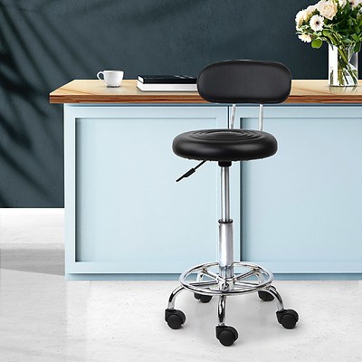 PU Leather Swivel Chair with Backrest - Black - Brand New - Free Shipping