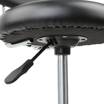 PU Leather Swivel Chair with Backrest - Black - Brand New - Free Shipping