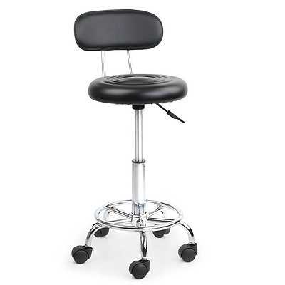 PU Leather Swivel Chair with Backrest - Black - Brand New - Free Shipping