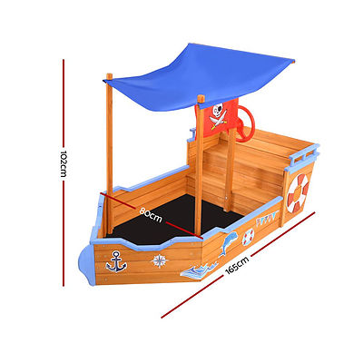 Boat Sand Pit With Canopy - Brand New - Free Shipping