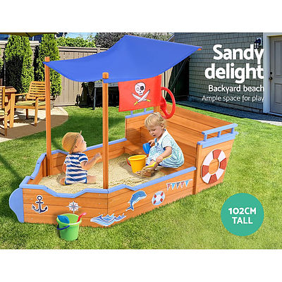 Boat Sand Pit With Canopy - Brand New - Free Shipping