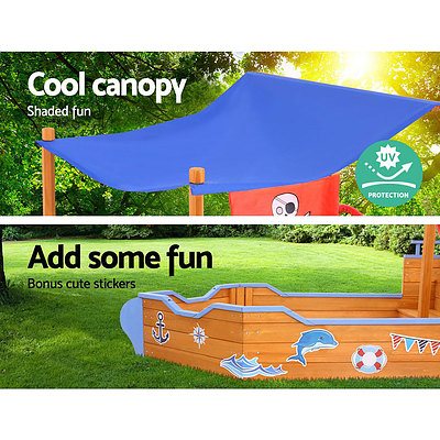 Boat Sand Pit With Canopy - Brand New - Free Shipping