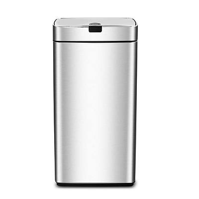 45L Motion Sensor Rubbish Bin - Silver - Free Shipping