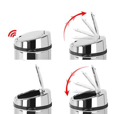 50L Stainless Steel Motion Sensor Rubbish Bin - Free Shipping
