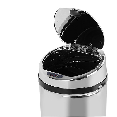 50L Stainless Steel Motion Sensor Rubbish Bin - Free Shipping