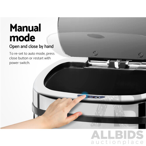 50L Stainless Steel Motion Sensor Rubbish Bin  - Brand New - Free Shipping