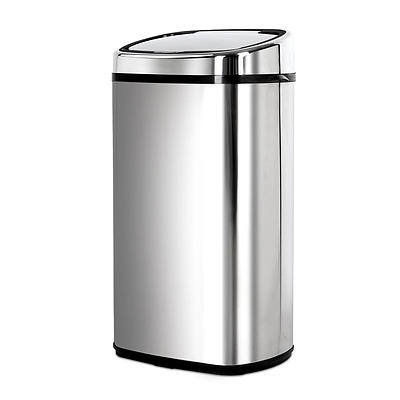 58L Stainless Steel Motion Sensor Rubbish Bin - Free Shipping