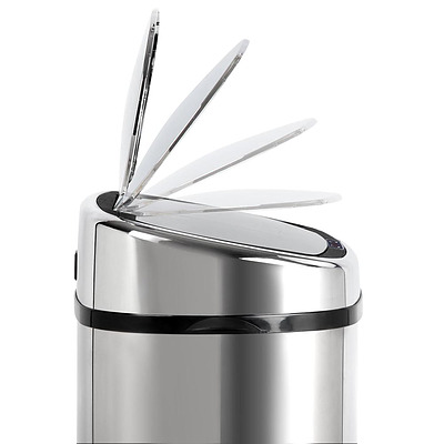 58L Stainless Steel Motion Sensor Rubbish Bin - Free Shipping