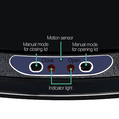 68L Motion Sensor Rubbish Bin - Black - Free Shipping