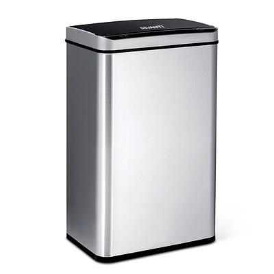 60L Motion Sensor Bin - Silver - Free Shipping
