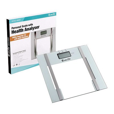 Electronic Digital Body Fat & Hydration Bathroom Glass Scale White - Brand New - Free Shipping