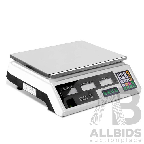 40KG Digital Kitchen Scale Electronic Scales Shop Market Commercial - Brand New - Free Shipping