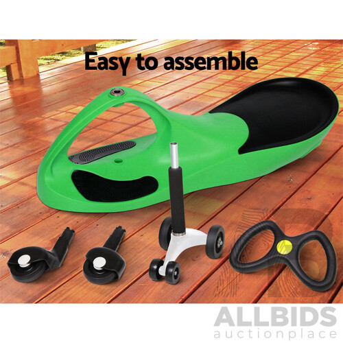 Kids Ride On Swing Car  -Green - Brand New - Free Shipping