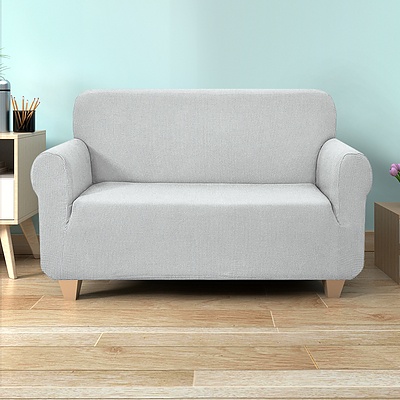 High Stretch Sofa Cover Couch Protector Slipcovers 2 Seater Grey - Brand New - Free Shipping