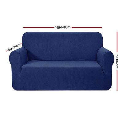 High Stretch Sofa Cover Couch Protector Slipcovers 2 Seater Navy - Brand New - Free Shipping