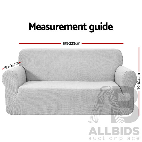 High Stretch Sofa Cover Couch Protector Slipcovers 3 Seater Grey - Brand New - Free Shipping