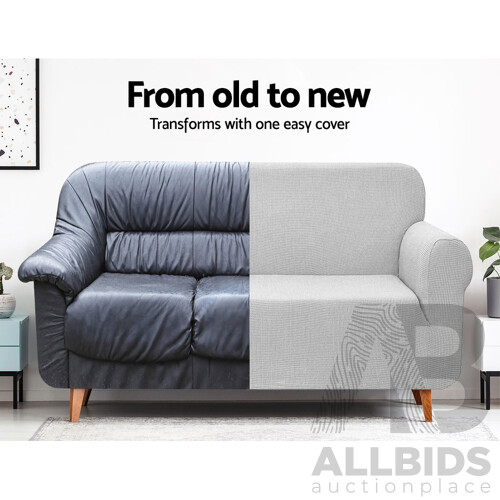 High Stretch Sofa Cover Couch Protector Slipcovers 3 Seater Grey - Brand New - Free Shipping